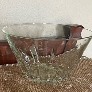 VINTAGE PRINCESS HOUSE LEAD CRYSTAL LARGE SALAD SERVING BOWL Heritage